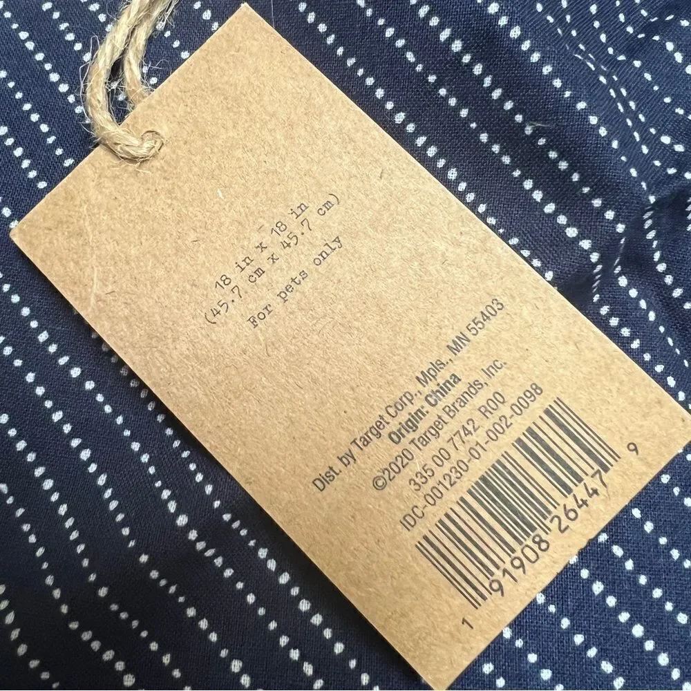 Levis x Target 18” x 18” Dog Bandana Navy Blue